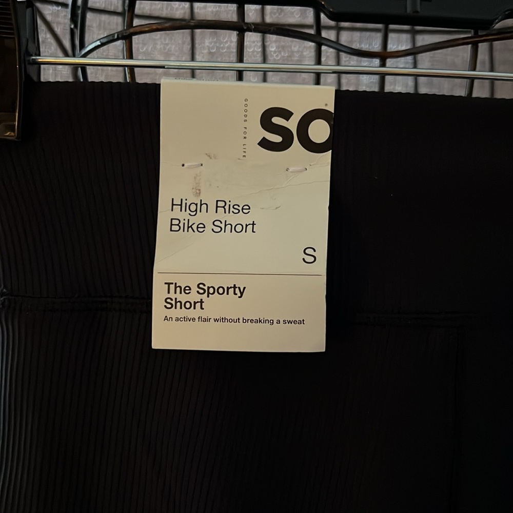 Black High Rise Bike Short - Picture 3 of 6